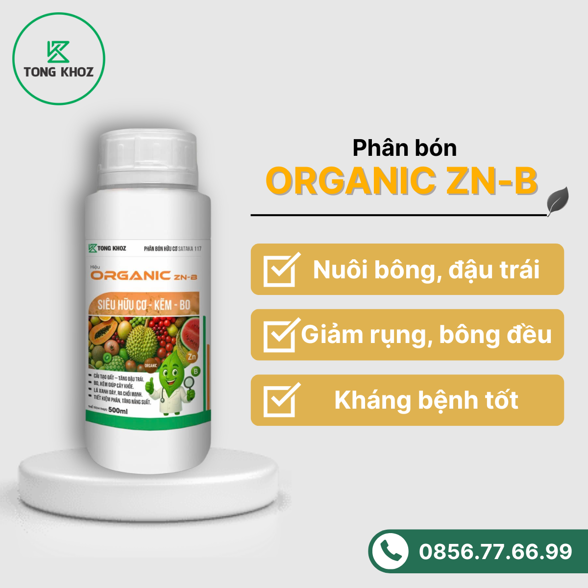 Công dụng Phân bón ORGANIC ZN-B