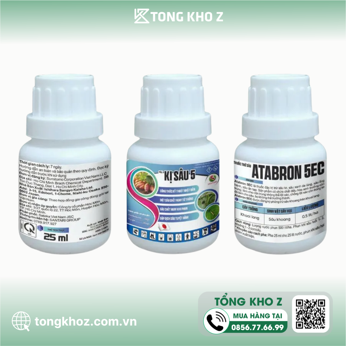 Thông tin Thuốc trừ sâu ATABRON 5EC hiệu KỊ SÂU 5