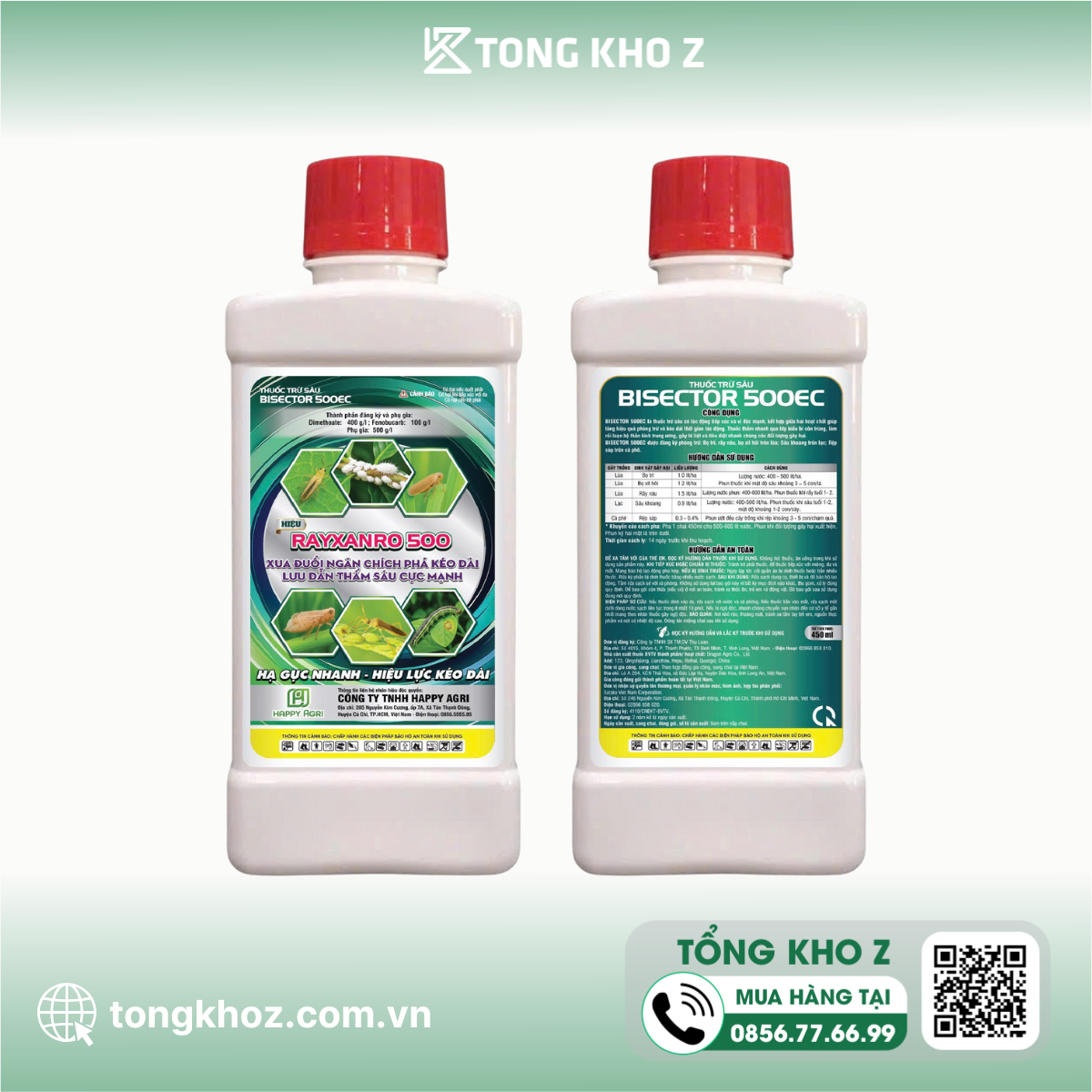 Thông tin thuốc trừ sâu RAYXANRO 500