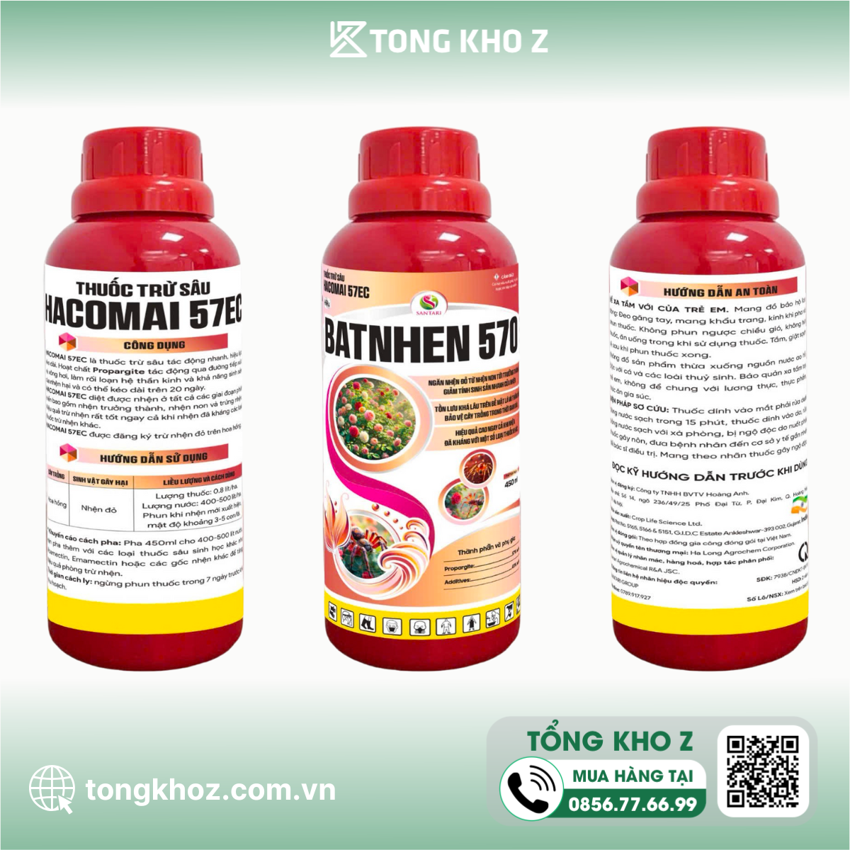 Thông tin thuốc trừ sâu HACOMAI 57EC hiệu BATNHEN 570
