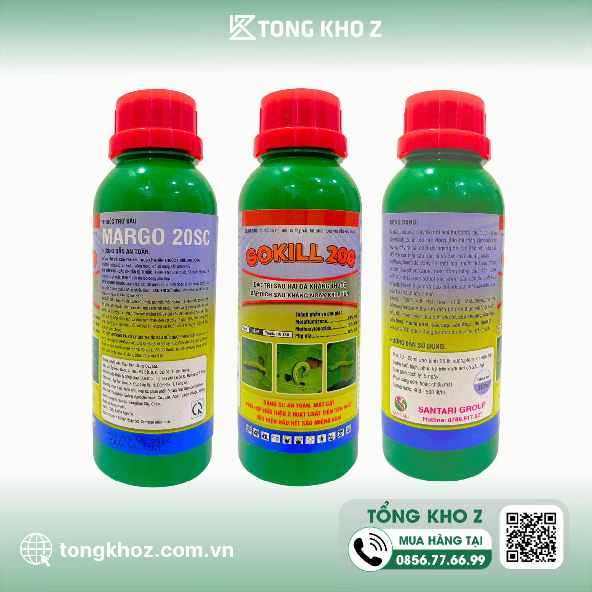 Thông tin Thuốc trừ sâu MARGO 20SC hiệu GOKILL 200SC 