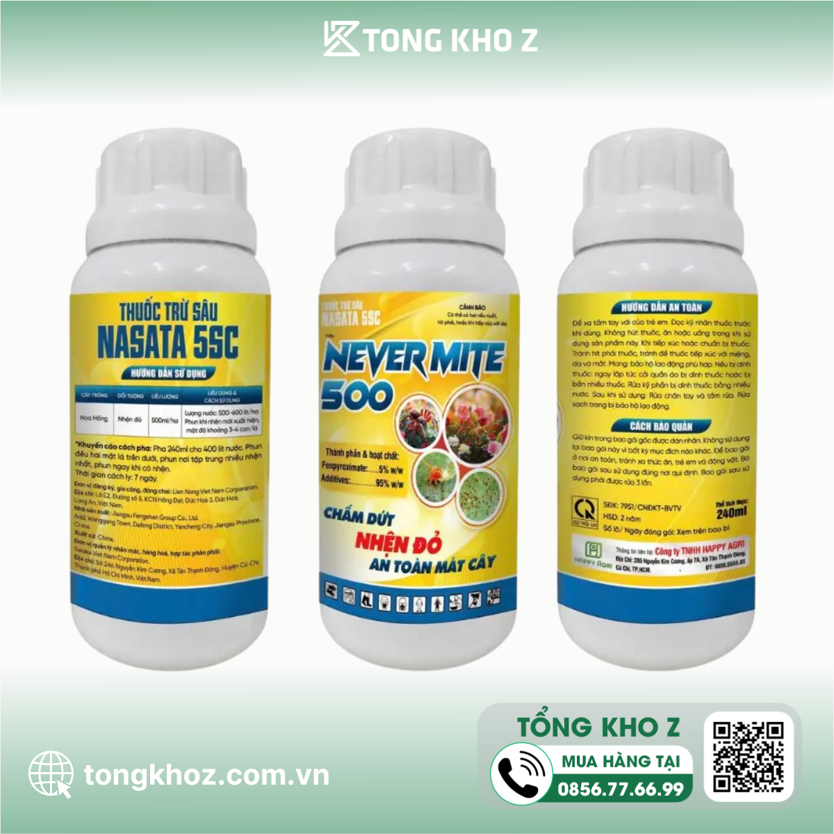 Thông tin chung Thuốc trừ sâu NASATA 5SC hiệu NEVERMITE 500
