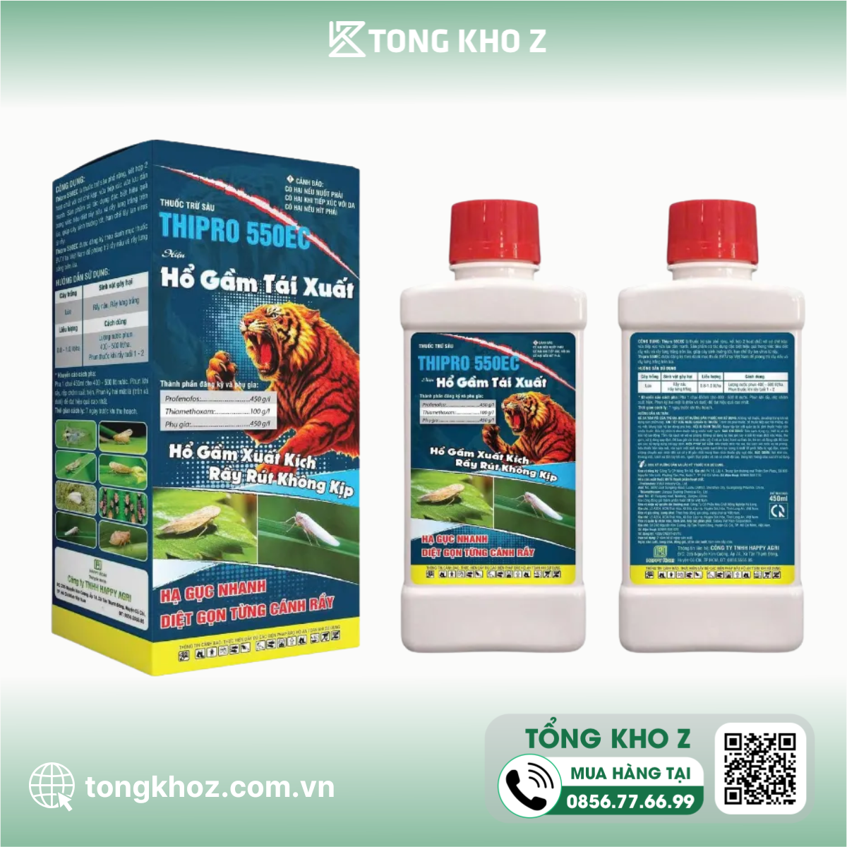 Thông tin chung về Thuốc trừ sâu THIPRO 550EC hiệu Hổ Gầm Tái Xuất
